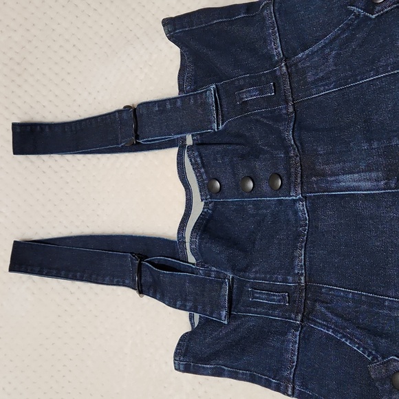 Nwt Frame Denim Suspender Jumpsuit - Picture 2 of 9